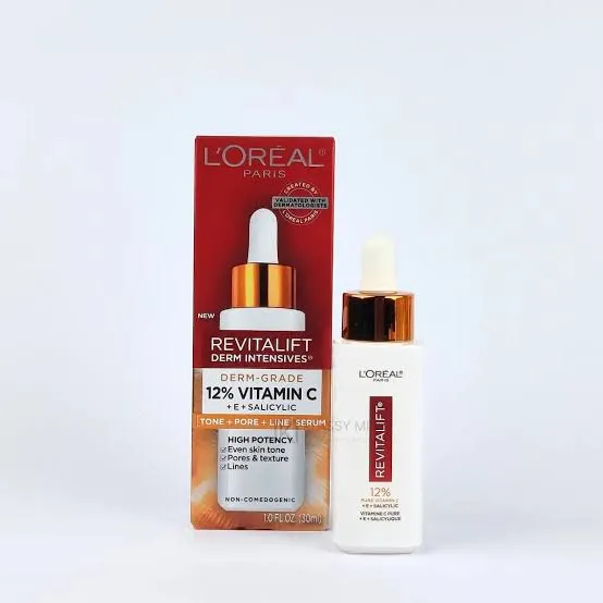 L'Oreal Paris Revitalift Derm Intensives 12% Pure Vitamin C + E + Salicylic Acid Serum – 30ml