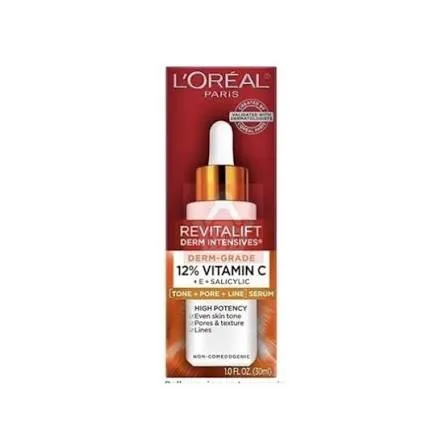 L'Oreal Revitalift 12% Vitamin C Tone, Pore & Line Clinical Serum for Even Skin Tone