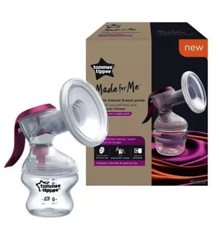 Tommee Tippee Made for Me Manual Breast Pump - Ergonomic Hand Expression Pump