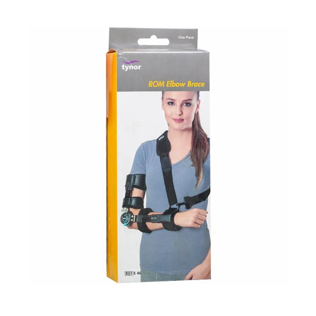 Tynor Range of Motion (ROM) Left Elbow Brace with Adjustable Sling for Rehabilitation