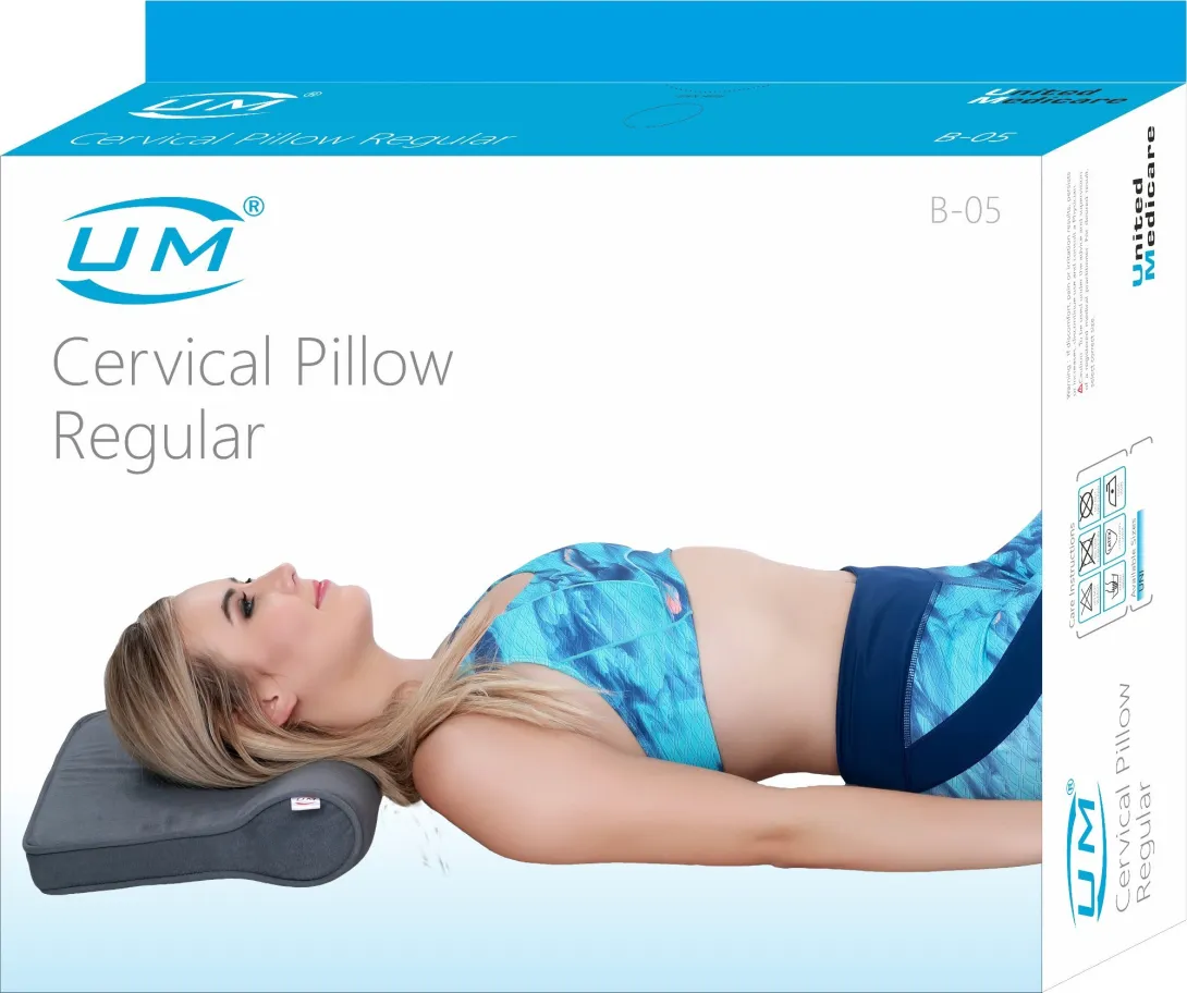 United Medicare Cervical Pillow Regular (Model B-05) - Grey Orthopedic Neck Support