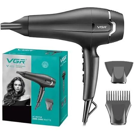 VGR V-450 Professional Hair Dryer 2000-2400W AC Motor Salon Series